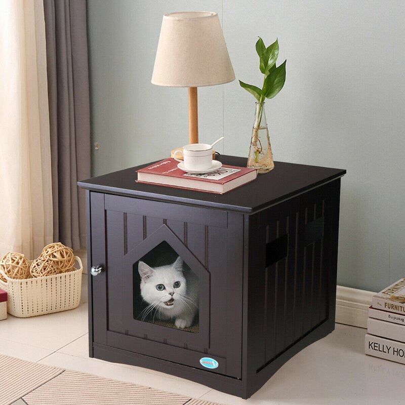 Tucker Murphy Pet Laci Litter Box Enclosure & Reviews | Wayfair