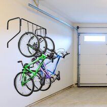 stalwart flip up wall mount bike hanger folding rack