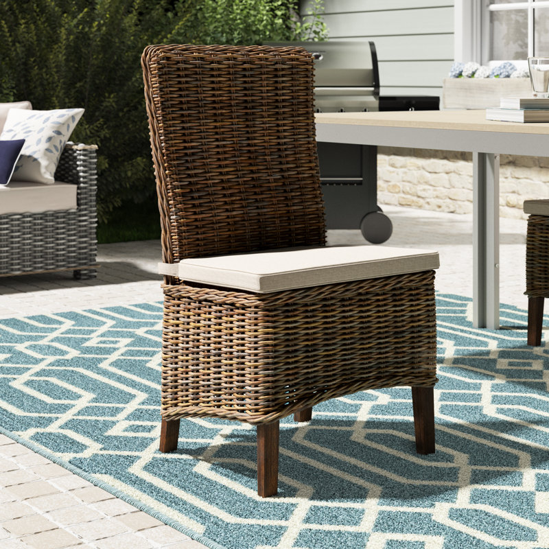 Beachcrest Home Branford Patio Dining Chair With Cushion Wayfair