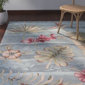 Cheyenne Hand-Tufted Seafoam Blue/Pink Area Rug