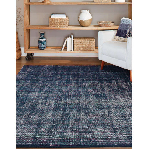 Jill Zarin™ Handmade Hand-Knotted Wool Blueberry Rug | Wayfair