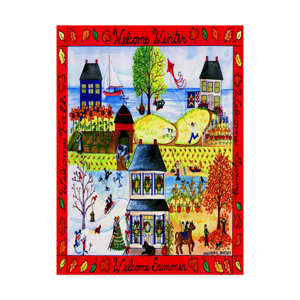 Winston Porter Welcome All The Seasons Acrylic Painting Print On