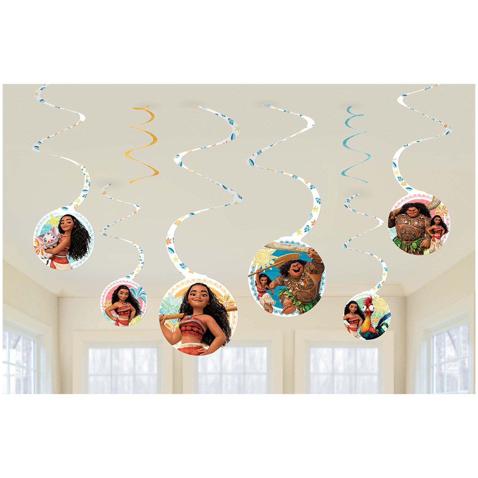 NA Moana Hanging Swirl Paper Decorations | Wayfair