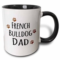 French Bulldog Dog Grin Tea Coffee Mug Coaster Gift Set