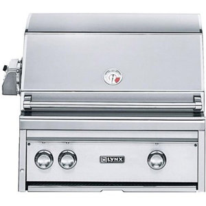 2-Burner Built-In Propane Gas Grill with Smoker