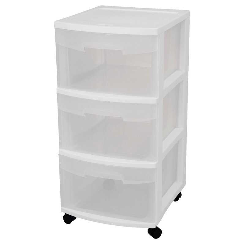 3 drawer storage unit