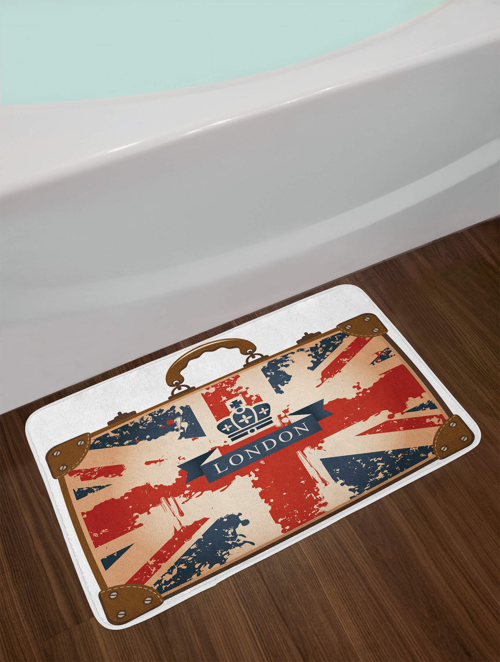 East Urban Home Union Jack Travel Suitcase With British Flag