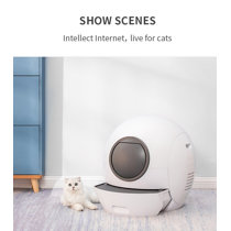 round automatic cat litter box