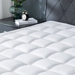 Extra Thick Mattress Topper Cooling Pillow Top Overfilled Plush Quilted Fitted 