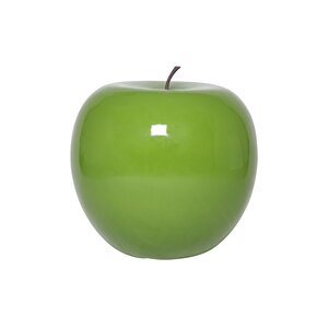 Glossy Fiberstone Apple Sculpture