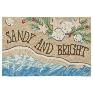 Nana Sandy and Bright Hand-Tufted Natural Indoor/Outdoor Area Rug