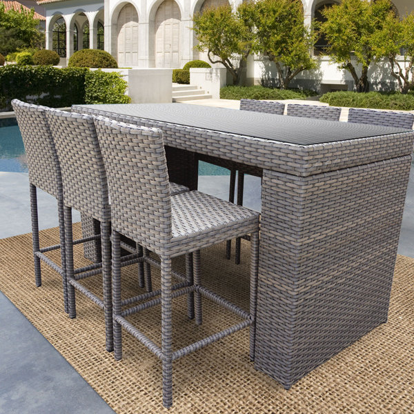 Sol 72 Outdoor™ Cedarville 7 Piece Bar Height Pub Table ... (600 x 600 Pixel)