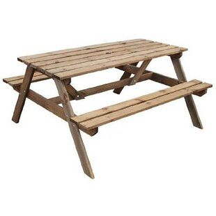 On Sale Rodgers Solid Wood Picnic Bench