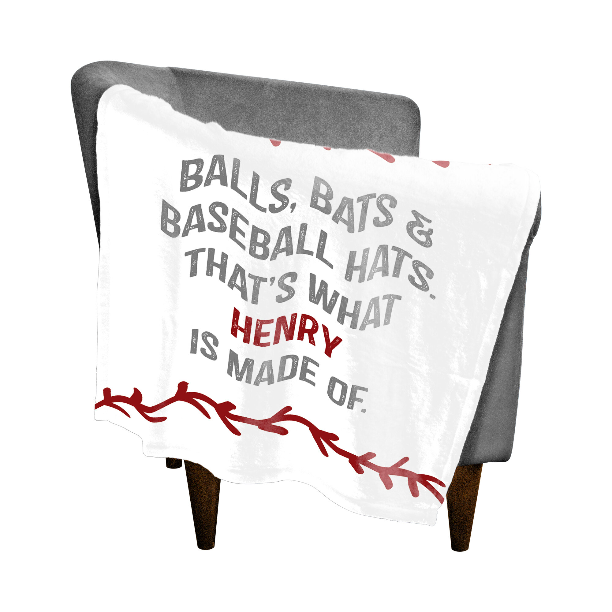baseball fleece blanket