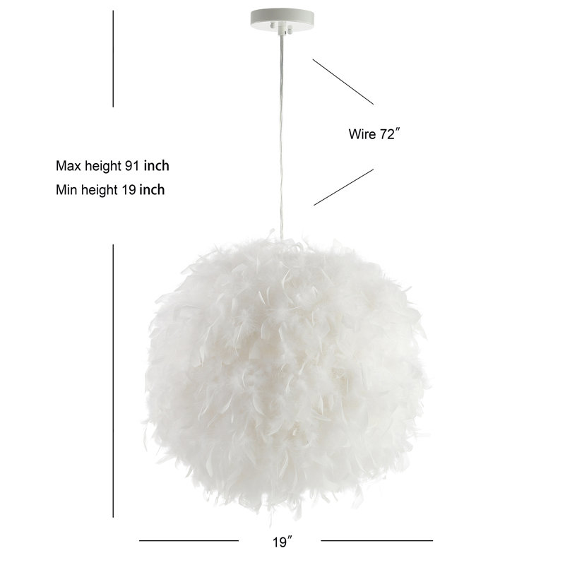 House Of Hampton Anzalone 1 Light Unique Statement Globe House Of Hampton Anzalone 1 Light