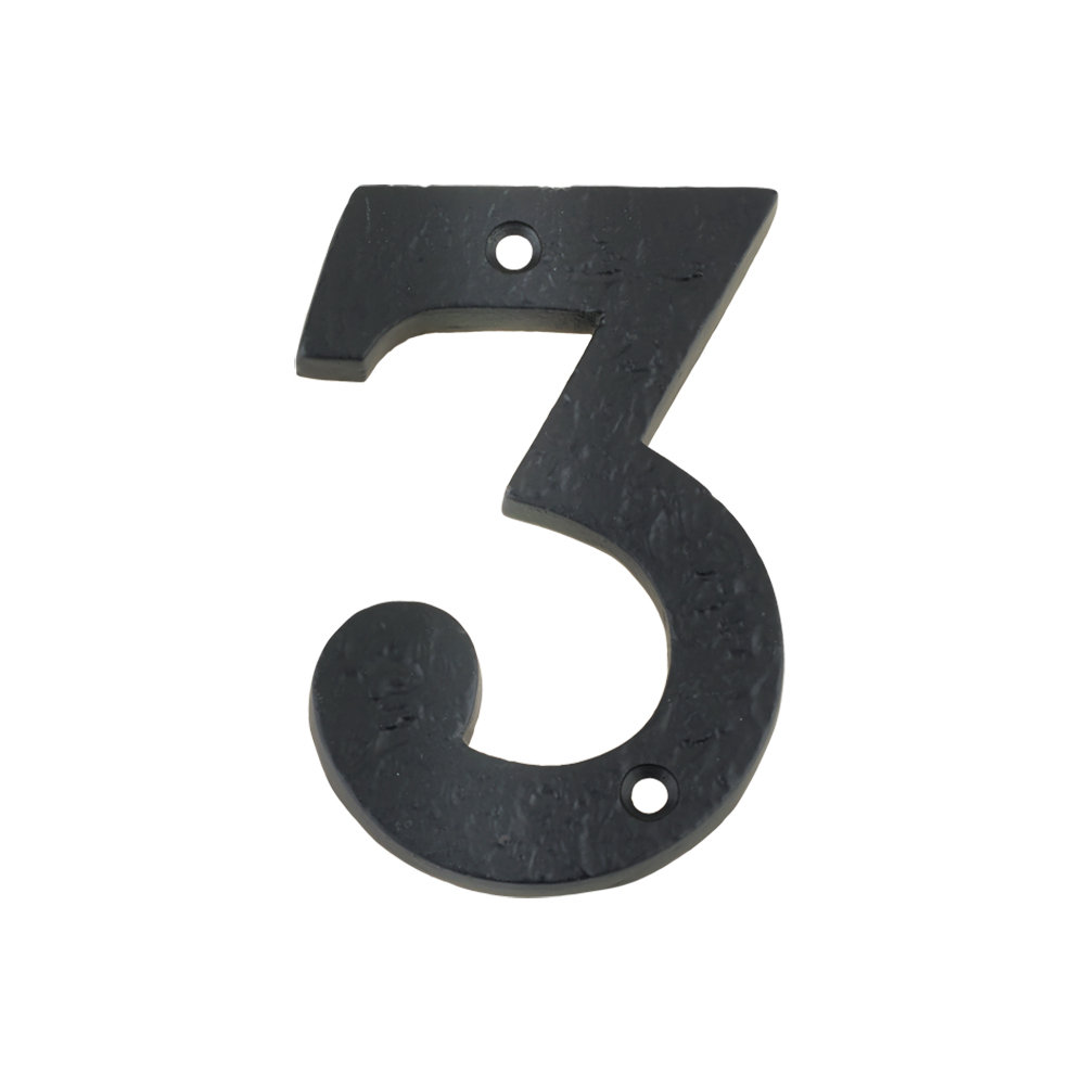 Foxcote Foundries 10Cm H Metal Surface Mount House Number | Wayfair.co.uk