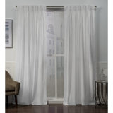 Donna Heavyweight Velvet Solid Room Darkening Pinch Pleat Curtain Panels (Set of 2)