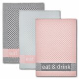 pink tea towels