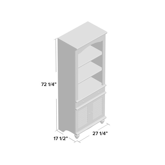 Beachcrest Home Pinellas Tall Standard Bookcase Reviews Wayfair Ca