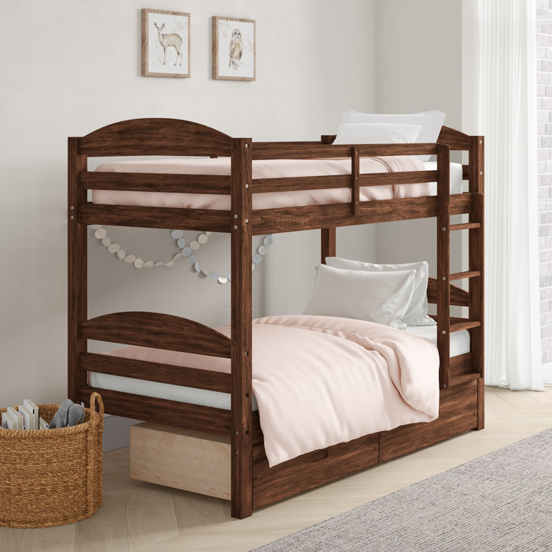 Viv Rae Ralph Twin Over Twin Bunk Bed With Drawers Wayfair
