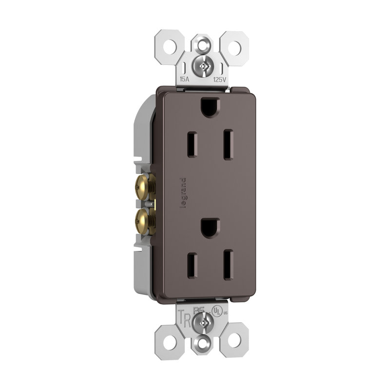 and 10 Plastic Covers Lot of 10 Legrand Duplex Receptacle 15 AMP//125V White