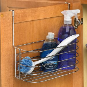 Duo Over the Cabinet Towel Bar and Basket