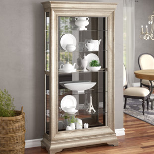 Go to store & view more images One Allium Way Port Pirie Lyon Lighted Curio Cabinet