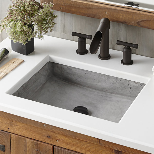 Nipomo Stone Rectangular Undermount Bathroom Sink