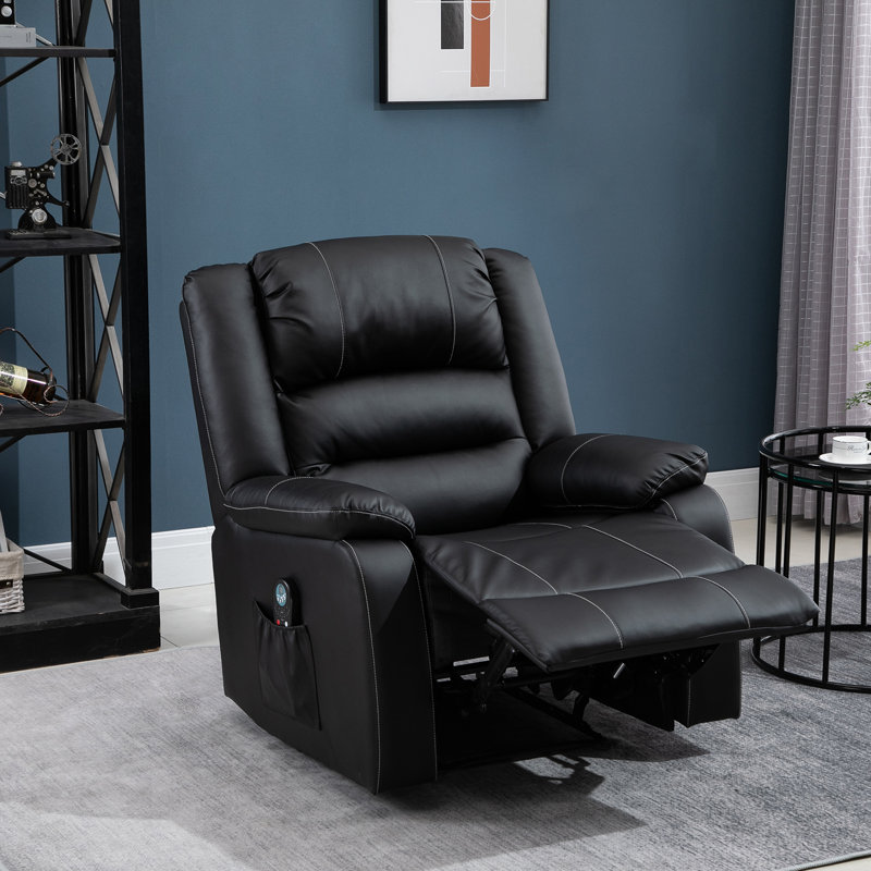 Latitude Run Pu Leather Vibrating Power Reclining Heated Full Body Massage Wayfair