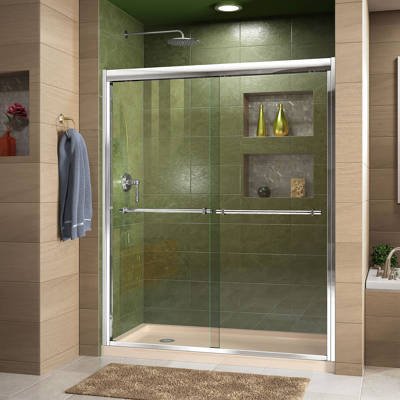 Dreamline Duet 48 X 72 Bypass Semi Frameless Shower Door With