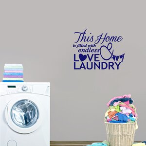 Endless Love and Laundry Wall Decal