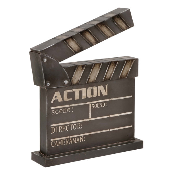 Abchomecollection Vintage Rustic Iron Action Clapper Board Wall Abchomecollection Vintage Rustic Iron Action Clapper Board Wall Décor Wayfair