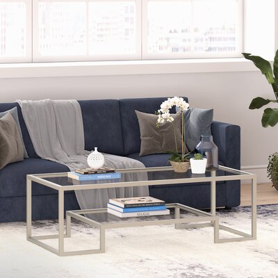 Willa Arlo Interiors Shumake Frame Coffee Table with Storage & Reviews ...