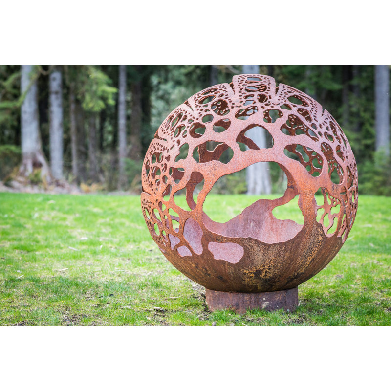 Cedar Creek Sculptures Coral Dome Steel Fire Pit Wayfair