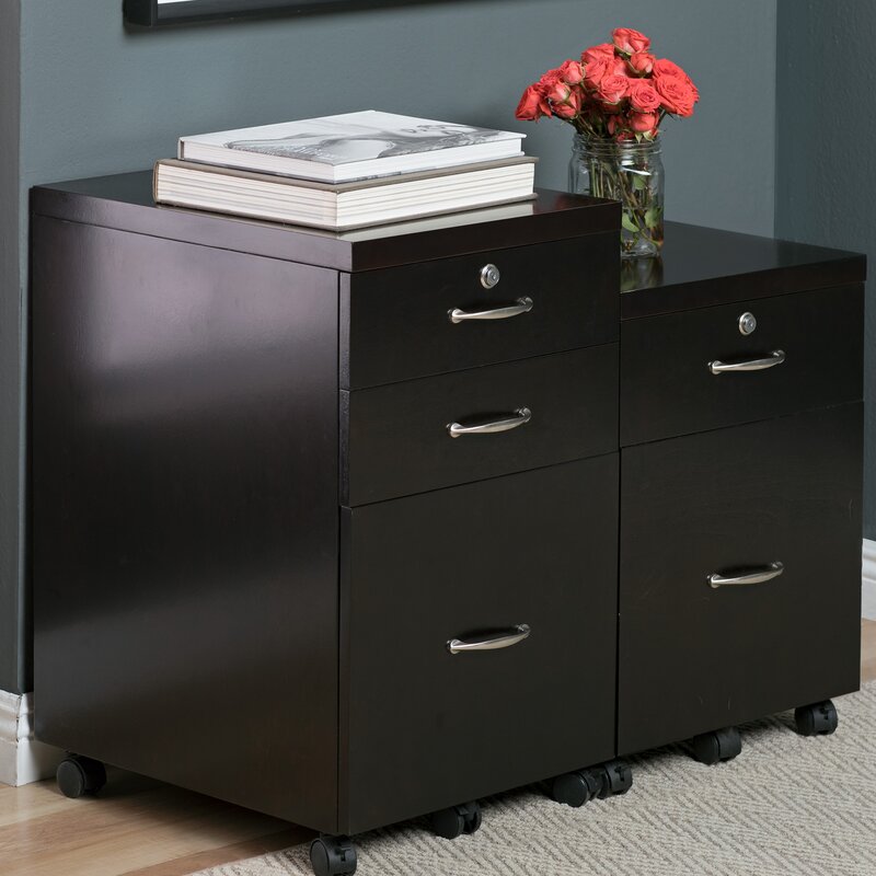 Studio Designs Home Newel 3 Drawer Mobile Vertical Filing Cabinet