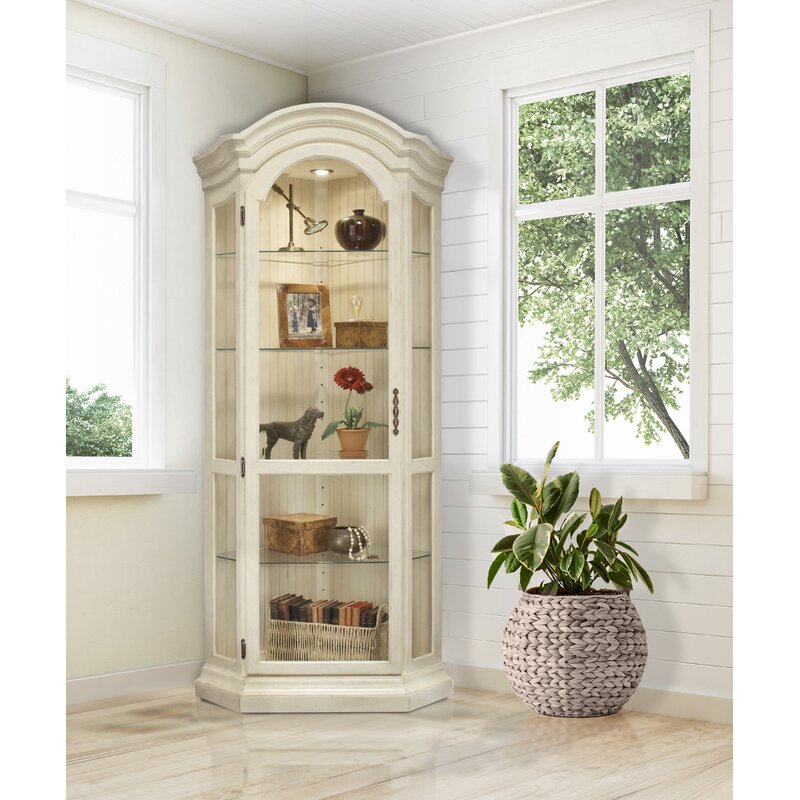 Darby Home Co Shelia Corner Curio Cabinet Reviews Wayfair
