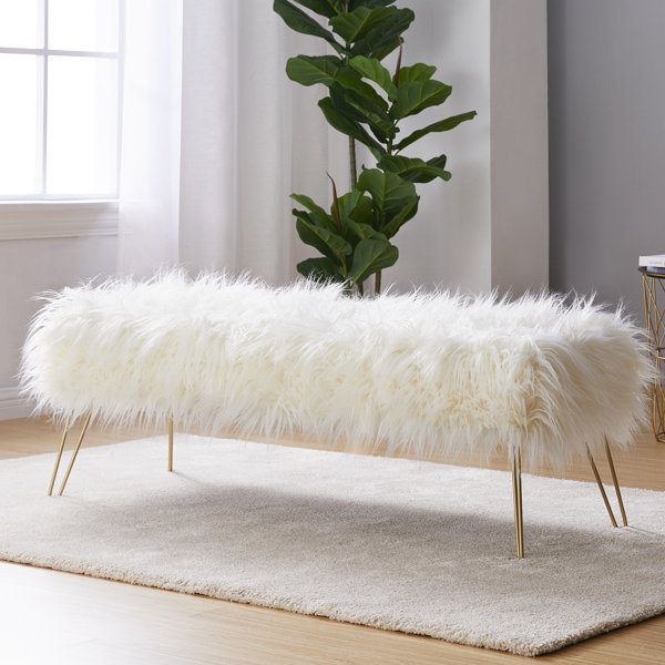 fluffy ottoman chair