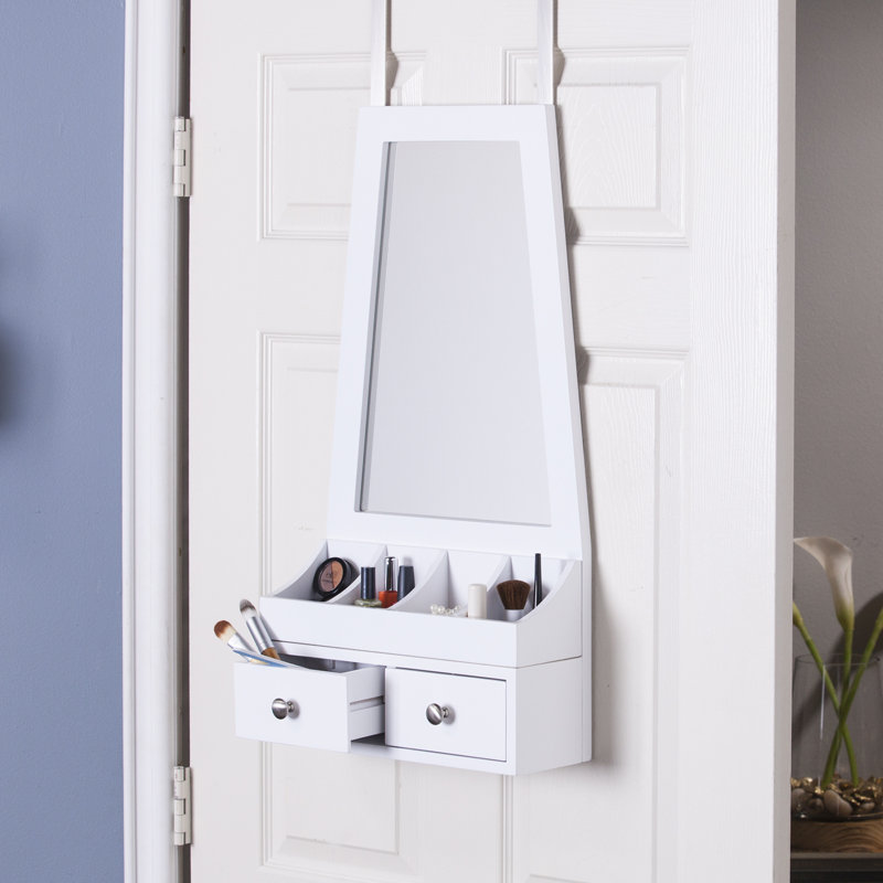 Moreau Over The Door Jewelry Armoire With Mirror Joss Main