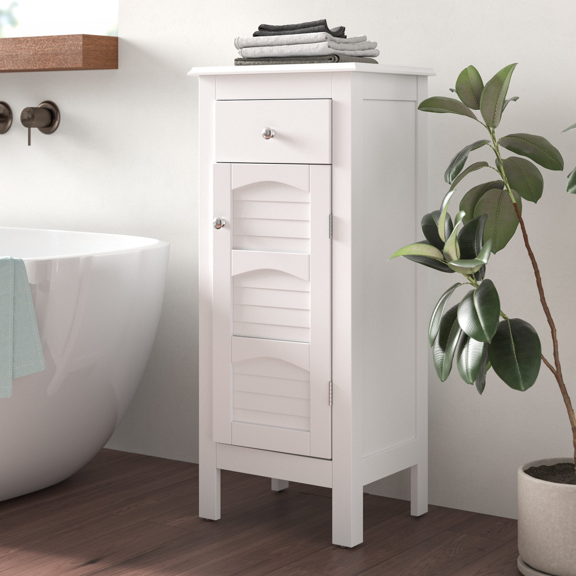 Highland Dunes Forbis 15 W X 34 25 H X 12 D Free Standing Bathroom Cabinet Reviews Wayfair