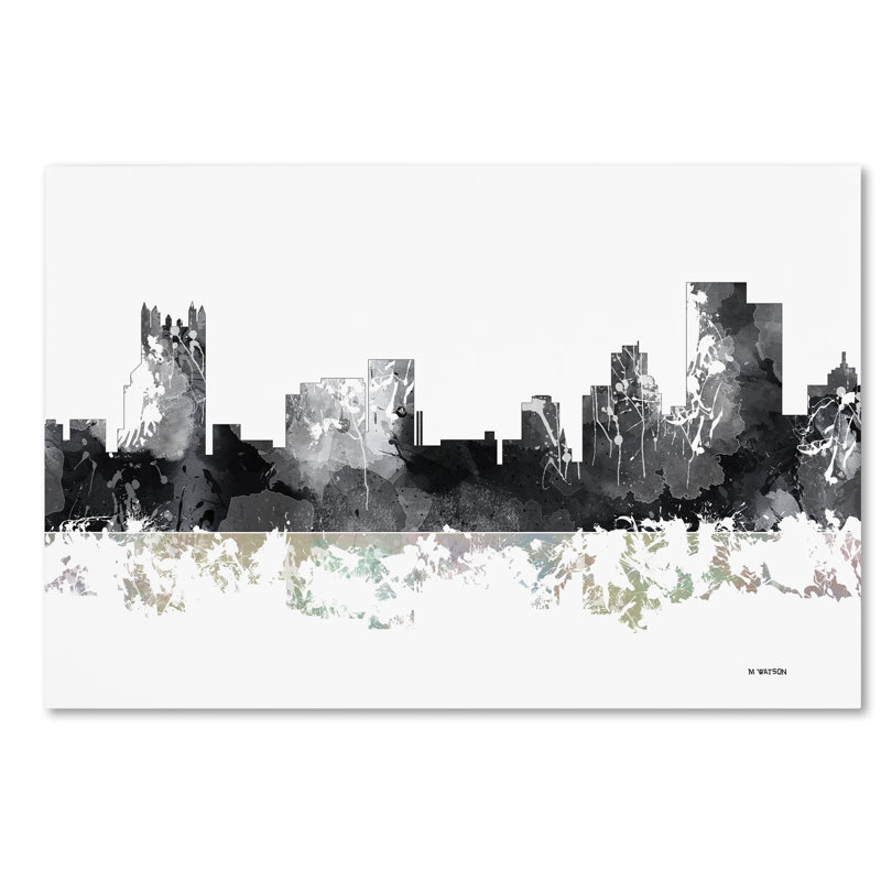 Trademark Art Pittsburgh Pennsylvania Skyline Bg 1 Graphic Art Print On Canvas Wayfair The one thing we love about pittsburgh's skyline is that you can appreciate it from all directions. pittsburgh pennsylvania skyline bg 1 graphic art print on canvas