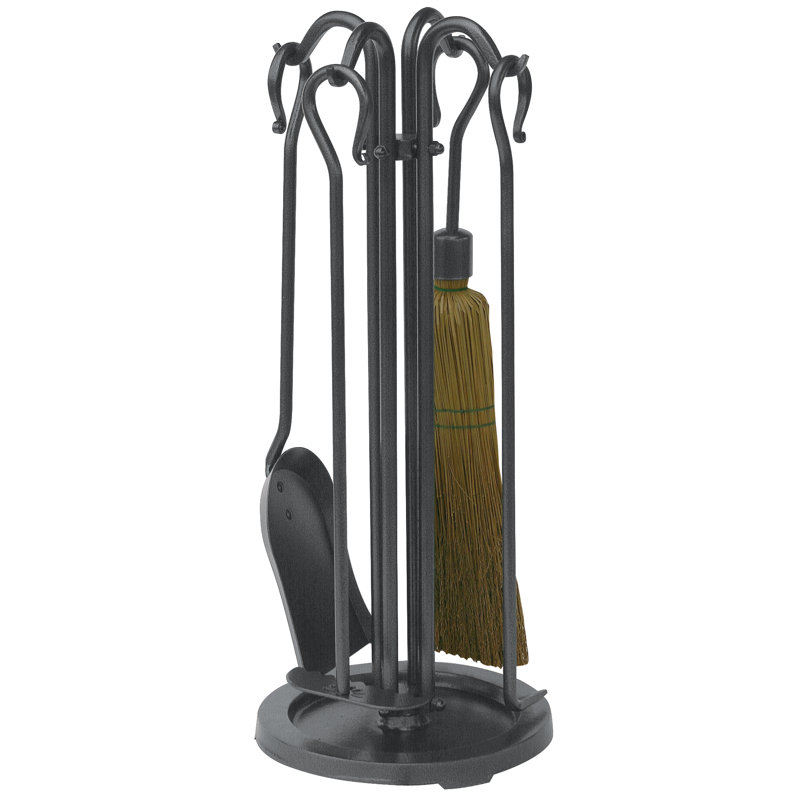 Uniflame 5 Piece Olde World Wrought Iron Mini Fireplace Tool Set