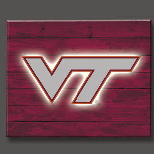 Fan Creations NCAA LSU Tigers 12 Round Dads Garage Wood Sign
