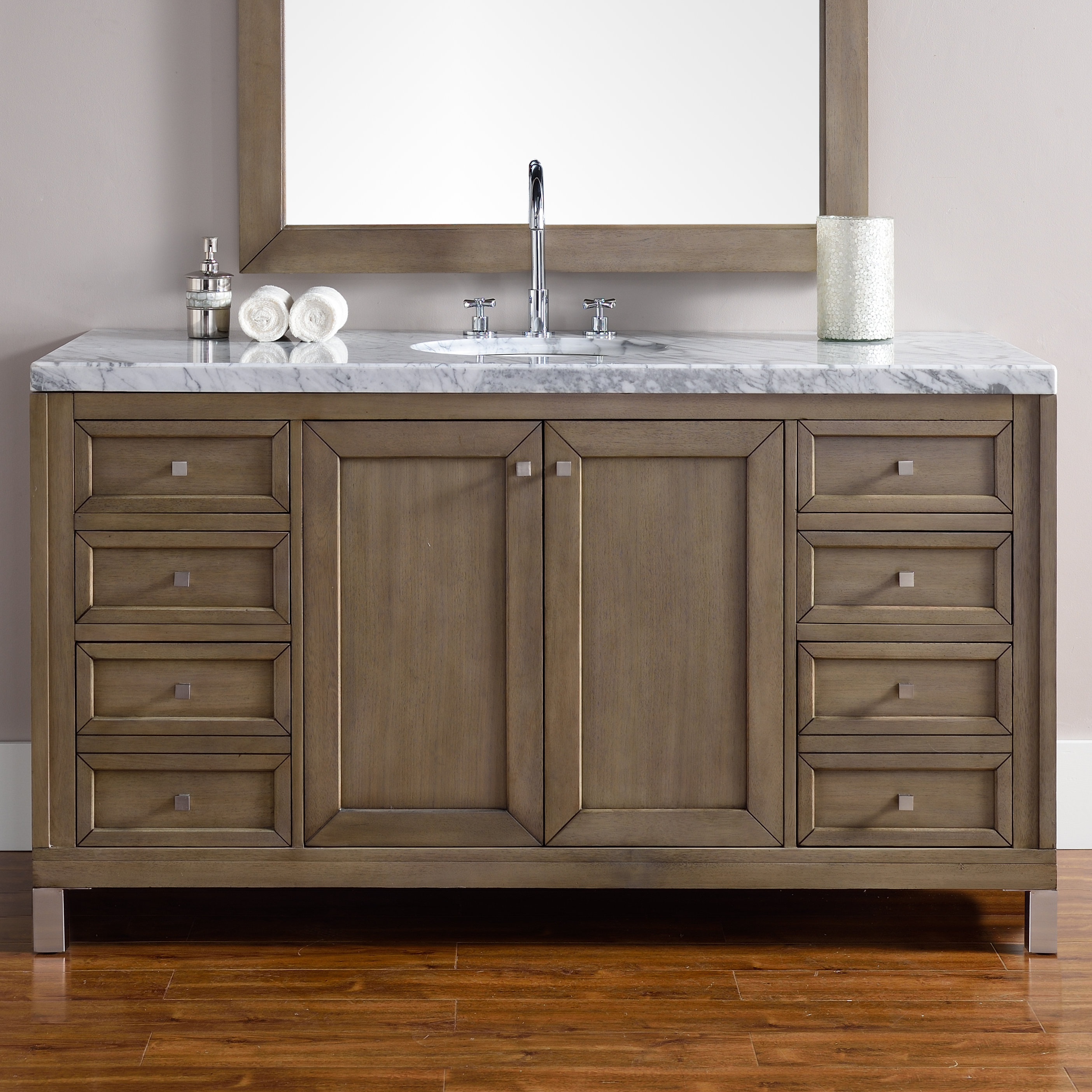 Brayden Studio Valladares 60" Single Ceramic Sink White ...