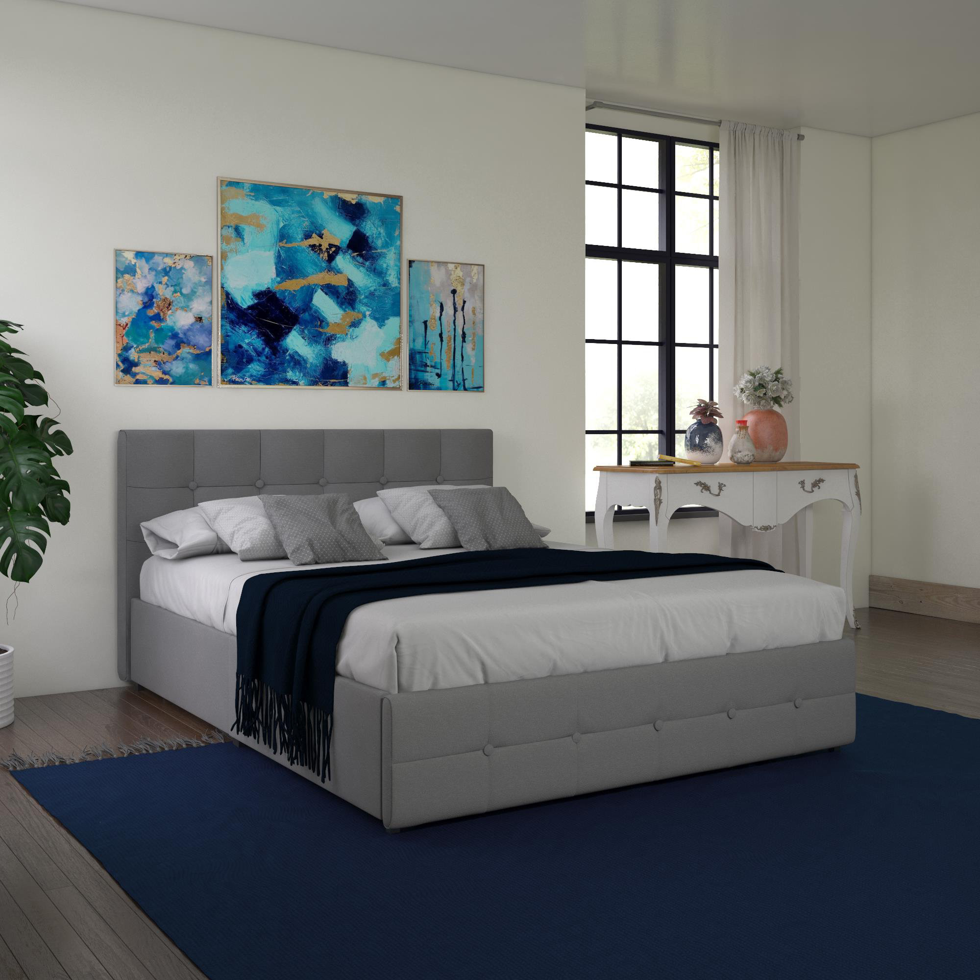 Houchins Upholstered Storage Platform Bed Reviews Allmodern Houchins Upholstered Storage Platform