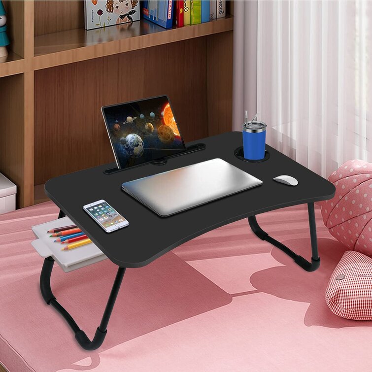Foldable Breakfast Coffee Serving Tray Adjustable Portable Laptop Bed Table Foldable Desk Laptop Stand Bed Tray Bed Table Notebook Table Laptop