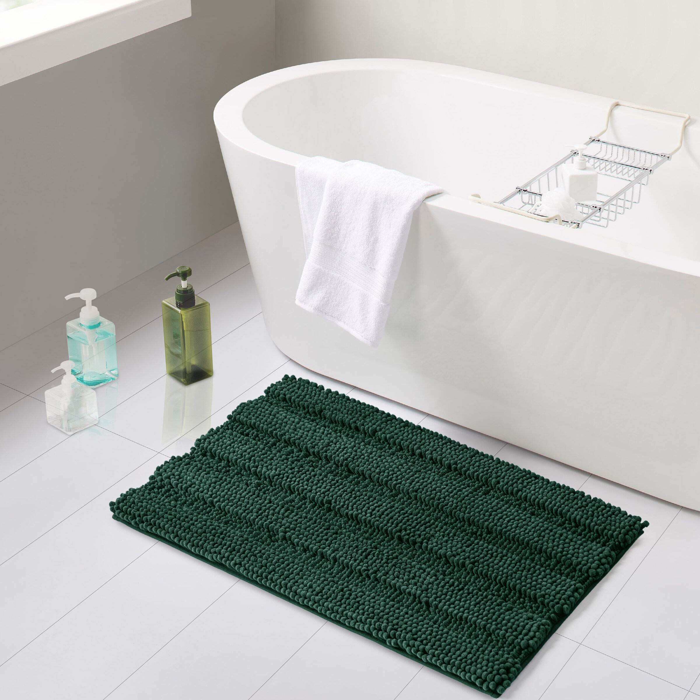 Long Bath Towel Soft Stripe Pattern Water Absorbent Dry Quick Washcloths W 