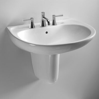 Supreme Ceramic 22 Wall Mount Bathroom Sink With Overflow
