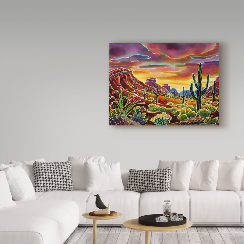 Trademark Art Sonoran Desert Glow Acrylic Painting Print On