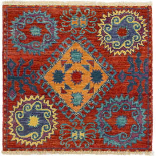 Burnt Orange And Blue Rug Wayfair One Of A Kind Dolphin Hand Knotted 4 1 X Wool Burnt Orange Light Blue Area Rug
