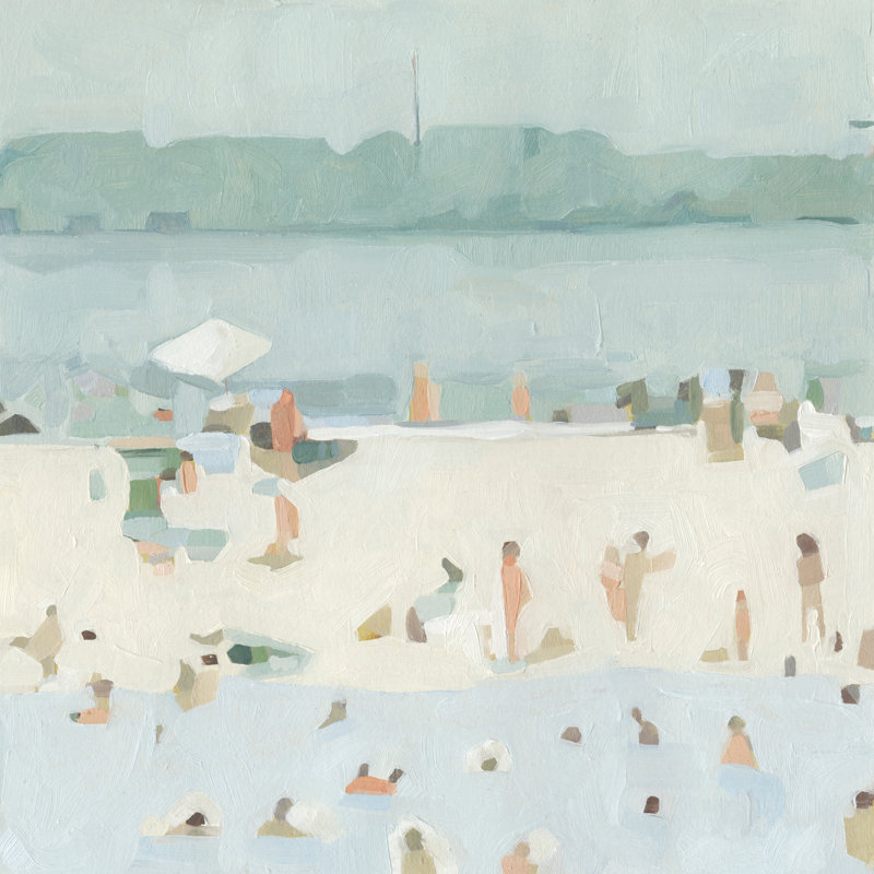 Sea Glass Sandbar I Wrapped Canvas Painting On Canvas Reviews